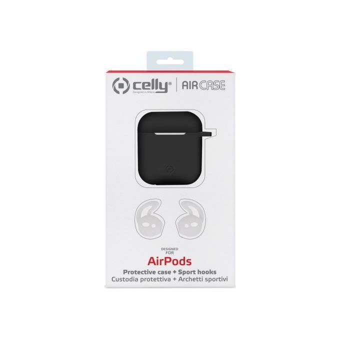 Celly Custodia in Silicone Airpods Nero
