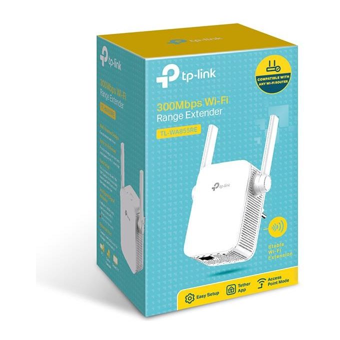 Tp-Link TL-WA855RE V4 Moltiplicatore di Rete Ricevitore e Trasmettitore di Rete Bianco 10-100 Mbit-s