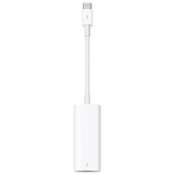 Apple MYH93ZM-A Adattatore Thunderbolt 3 USB-C a Thunderbolt 2 Connettore Maschio USB-C e Femmina Thunderbolt 2 colore Bianco