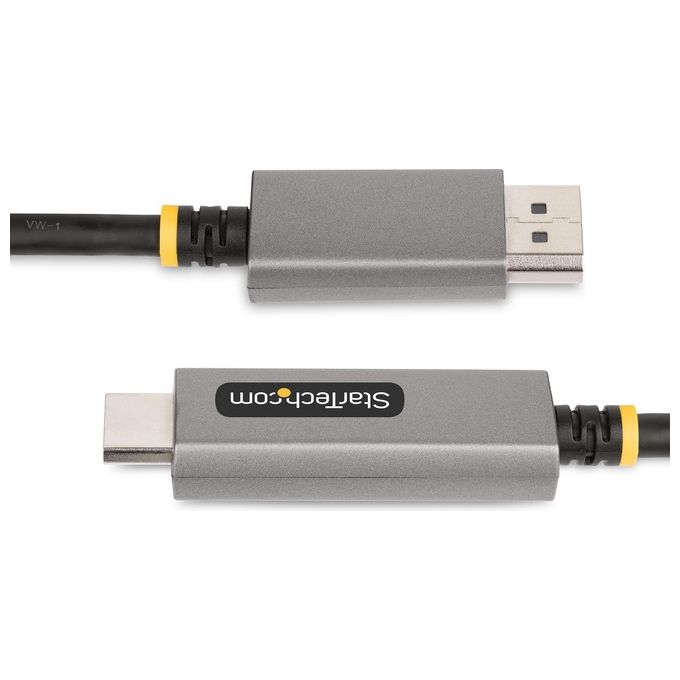 StarTech 133DISPLAYPORTHDMI21 Cavo adattatore DisplayPort HDMI 2 m 8K 60Hz 4K 144Hz HDR10 colore Grigio