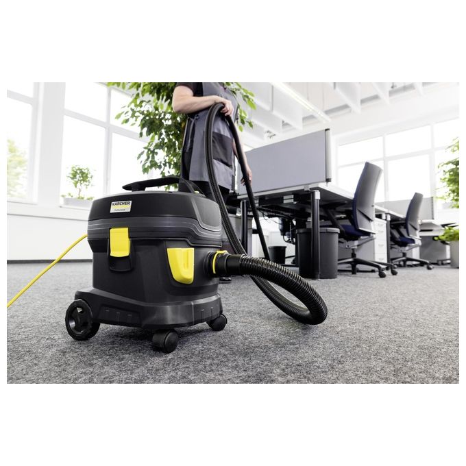 Kärcher T111CLASSICHEPA Aspirapolvere a Cilindro con Sacco HEPA 14 11 L 850 W 61 dB colore Nero Giallo