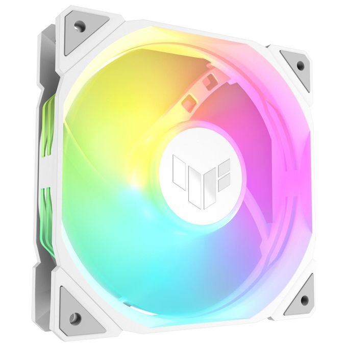 ASUS 90DA00D3-B09020 TUF GAMING TR120 ARGB REVERSE 3IN1 Ventola per Case Diametro 12 cm 2000 rpm 76,3 CFM 29 dB Illuminazione ARGB colore Bianco