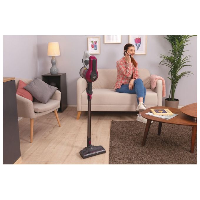 Hoover HF110P HF1 Aspirapolvere Senza Filo Senza Sacco 0.9 L 170 W autonomia 30 min colore Magenta