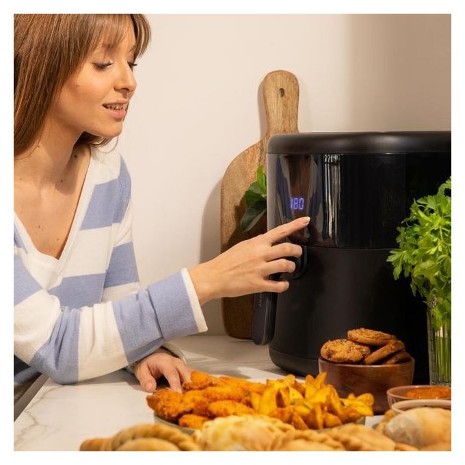 Cecotec 04993 Cecofry Bombastik 6000 Full Friggitrice ad aria 6 L 1700 W 12 Programmi Display Touch colore Nero