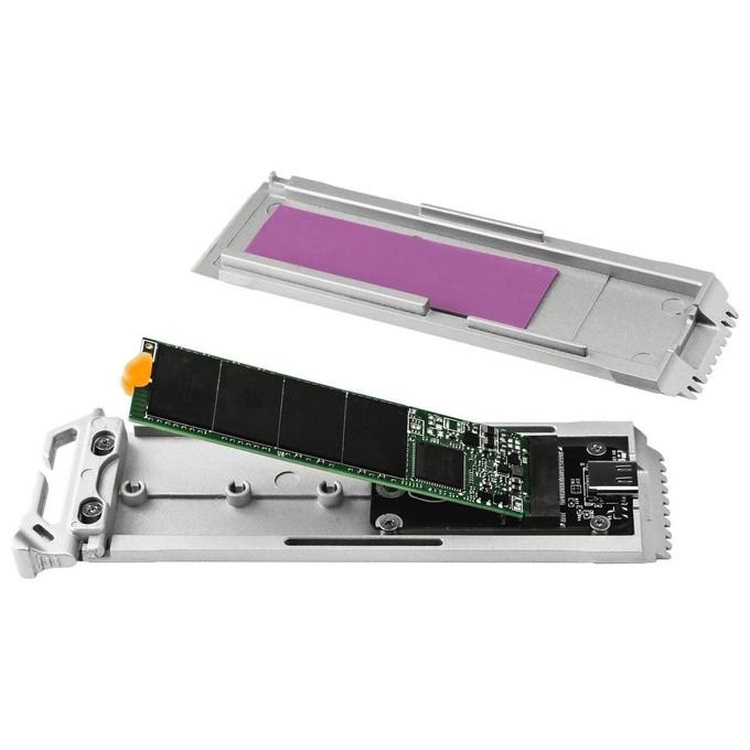 Cooler Master SOA010-ME-00 Oracle Air Box Esterno SSD M.2 NVMe USB 3.2 Gen2 Type-C 1000 MB-s Dissipatore colore Argento