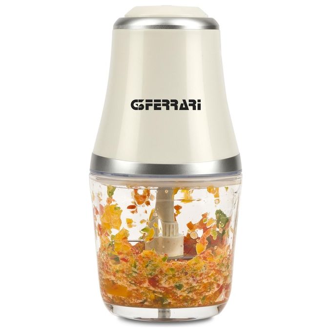 G3 Ferrari G2016301 Vetromix Tritatutto Elettrico 500W Bicchiere Vetro 500ml 4 Lame Funzione Pulse colore Bianco