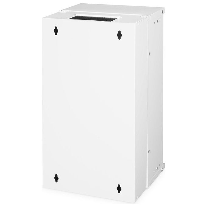 Digitus DN-49104 SOHO Pro Armadio Rack a Parete 12U 10'' Guide Regolabili Porta in Vetro IP20 colore Grigio