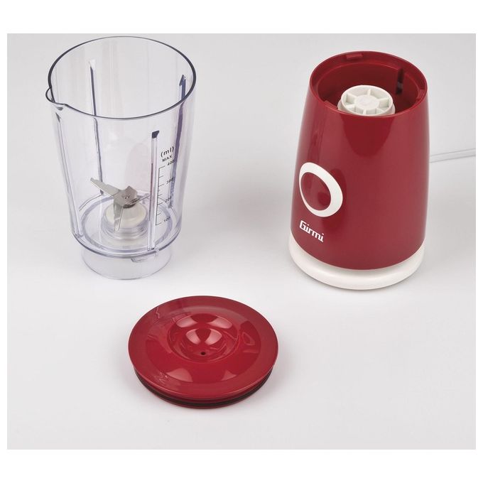 Girmi FR0302 Frullatore Elettrico 170W 400 ml 4 Lame Acciaio Inox Funzione Pulse colore Rosso