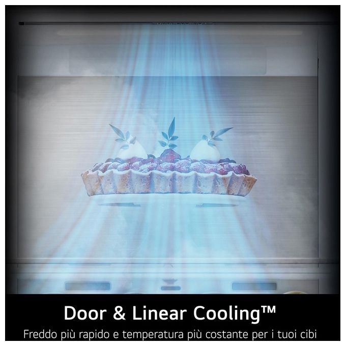 LG GBV7280BMB Frigorifero Combinato 387 L 203 cm Classe B 33 dB Total No Frost Door Cooling colore Acciaio inox