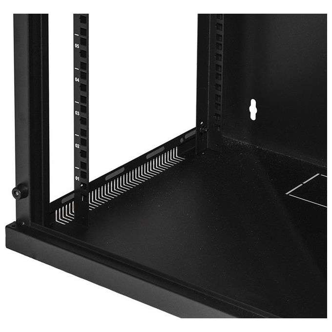 Link armadio rack 19 12 unita da muro (a)620x (l)540 x profondita 600 mm. colore nero