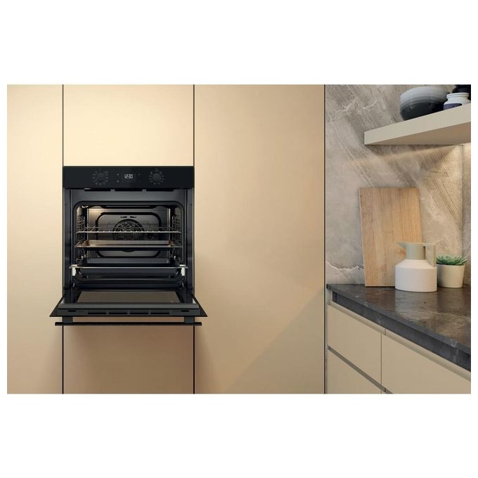 Whirlpool OMK58HU1B Elements Forno da incasso Multifunzione 71 L Classe A+ 12 funzioni Cook3 SmartClean (60x60x56 cm) colore Nero