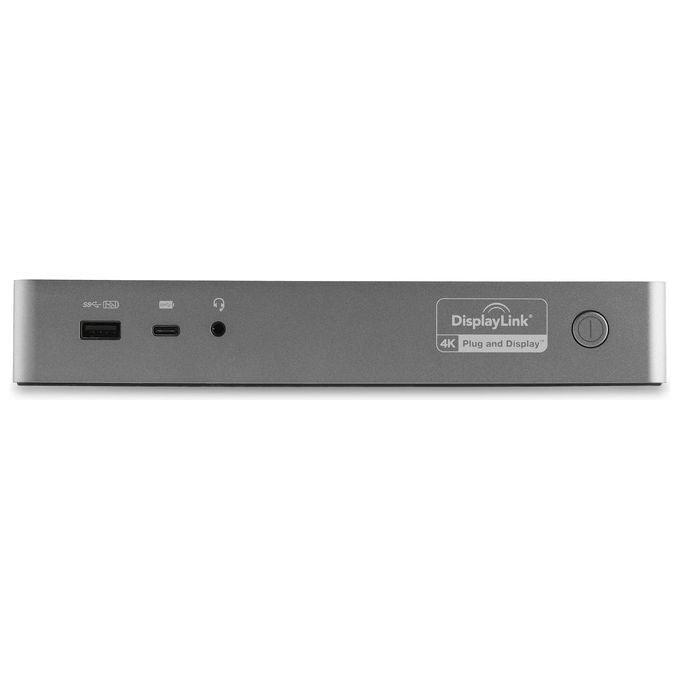StarTech.com DK30C2DPEPUE Docking station universale USB-C e USB-A con doppio video 4K HDMI e DisplayPort 100W Power Delivery 4 porte USB 3.2 GbE colore Nero Grigio