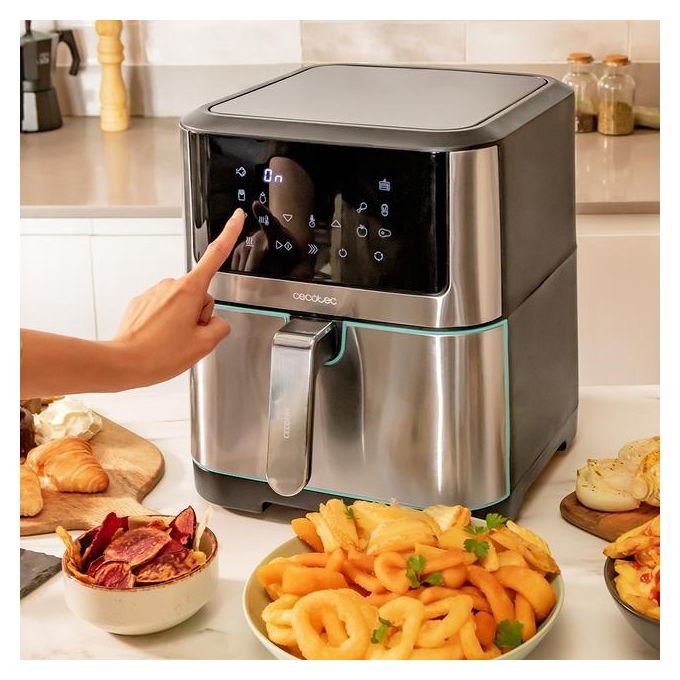 Cecotec CECOFRY SUPREME 8000 Friggitrice ad aria 8 L 1800 W 10 programmi display LED colore Nero Acciaio inox