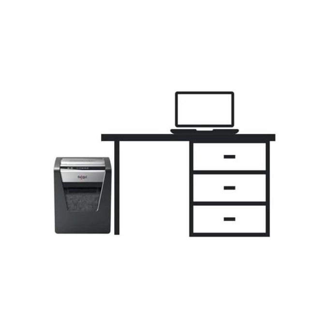 Rexel Momentum X415 Distruggi Documenti Triturazione Incrociata Nero-Grigio