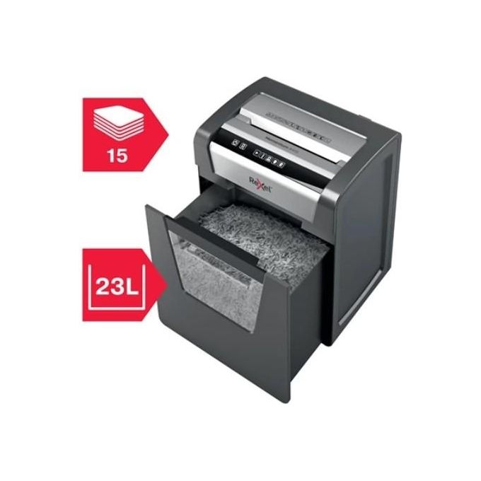 Rexel Momentum X415 Distruggi Documenti Triturazione Incrociata Nero-Grigio
