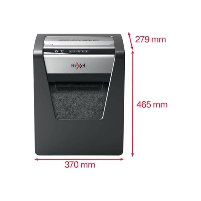 Rexel Momentum X415 Distruggi Documenti Triturazione Incrociata Nero-Grigio