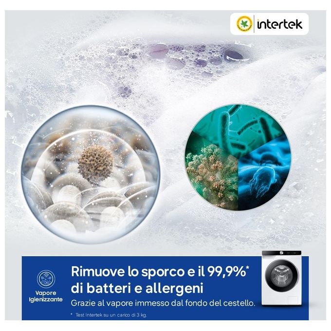 Samsung WW11DG6B85LKU3 Lavatrice Carica Frontale 11Kg 1400 giri Ai Control Eco Dosatore Classe A