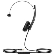 Yealink 1308014 UH34 Cuffia USB Monofonica con Microfono Certificata Microsoft Teams colore Nero
