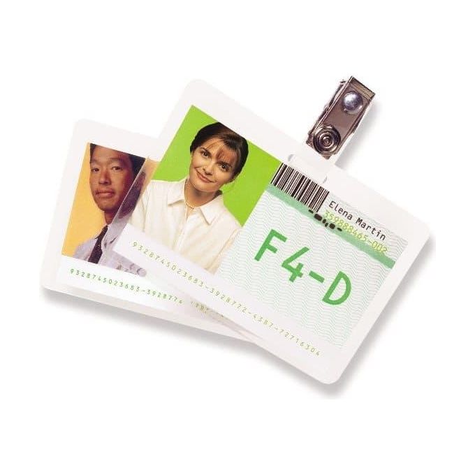 Gbc Pouches Badge Card 2x125 Micron 67x99 Mm (conf.100)