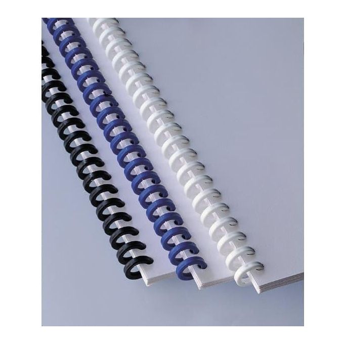 Gbc Cf50 Dorsi Plastici Click 8mm Bianco