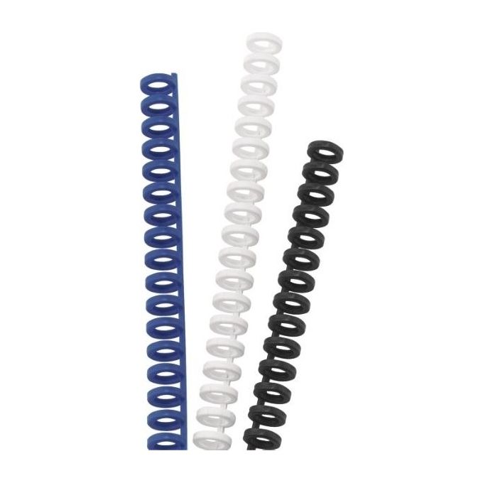 Gbc Cf50 Dorsi Plastici Click 12mm Bianco
