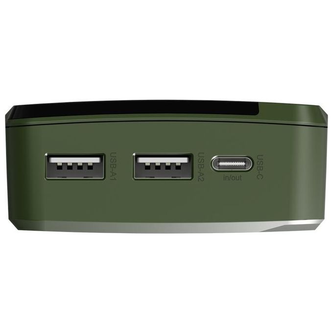 Cygnett CY4750PBCHE ChargeUp Boost Power Bank 20000 mAh 15W 2 USB-A 1 USB-C con Display colore Verde