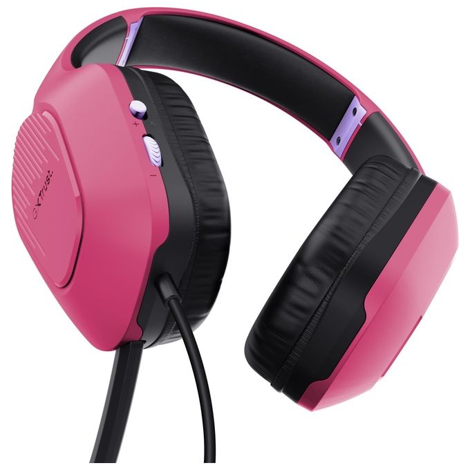 Trust GXT 415P Zirox Cuffie da Gaming Leggere Rosa