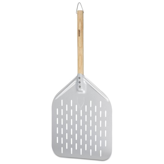 Unold 6881620 Pala per Pizza in Alluminio con Manico in Legno di Faggio 40 x 30 cm colore Argento Marrone