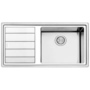 Apell LNP1001ILBC Serie Linear Plus Lavello Acciaio Spazzolato da Incasso Gocciolatoio a Sinistra 1 Vasca 100x50cm
