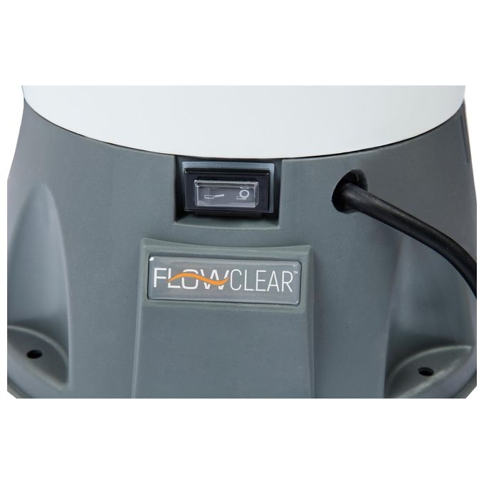 Bestway 58515 Flowclear - Pompa di Filtraggio a Sabbia Per Piscine Fuori Terra, Portata 3.028 Lt-H