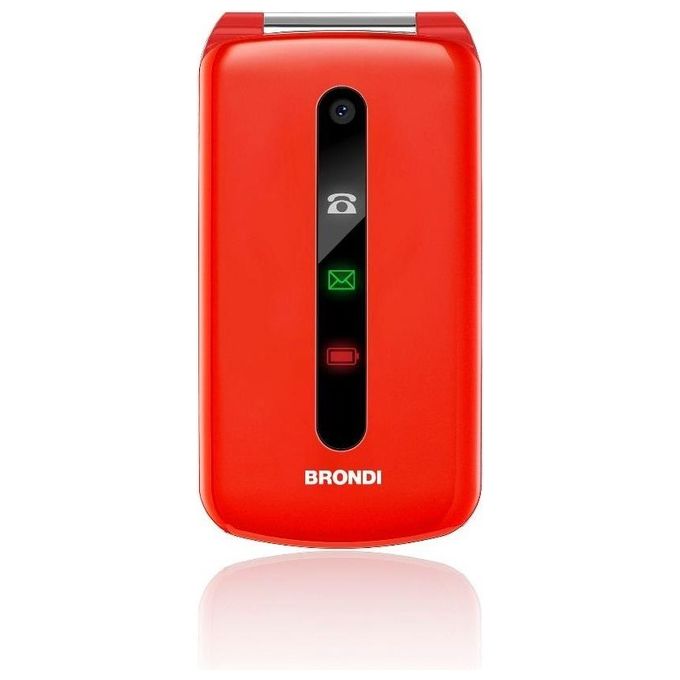 Brondi President Telefono Cellulare Dual Sim 3'' Rosso
