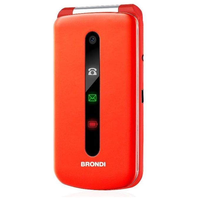 Brondi President Telefono Cellulare Dual Sim 3'' Rosso