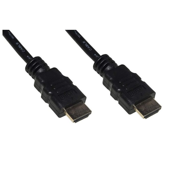 Link cavo hdmi 4kx2k per pc, notebook, hdtv, ecc contatti dorati mt 0,5 colore nero
