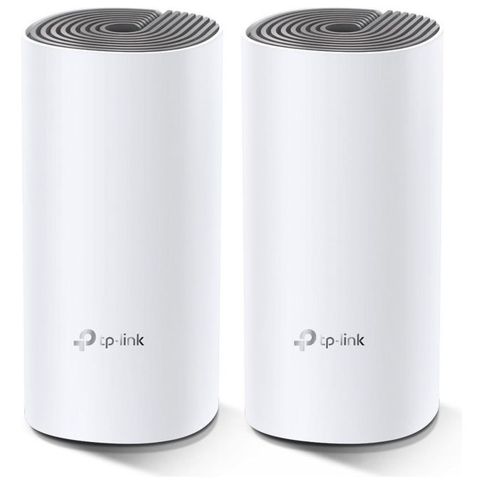 TP-Link Deco E4 2-Pack Router Wireless Dual-Band 2.4GHz-5GHz Fast Ethernet Bianco