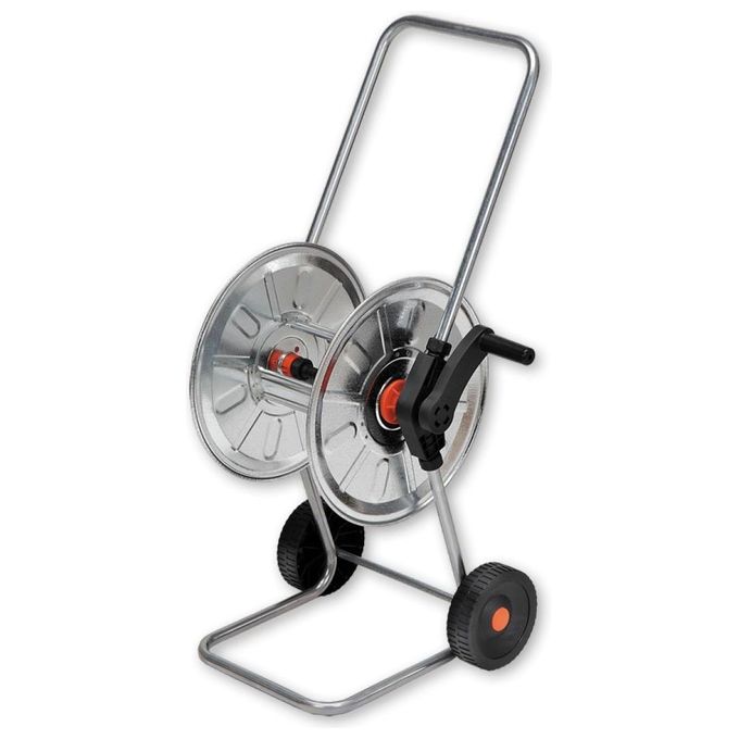 Agrati Carrello Avvolgitubo 210 Struttura in Acciaio Zincata Tamburo da 50 Metri