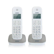 Brondi Gala Twin Telefono Cordless Bianco-Grigio