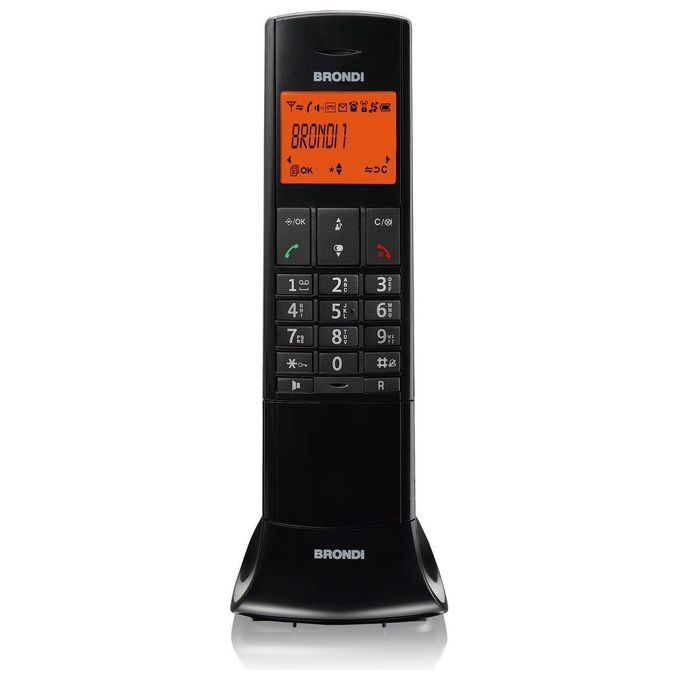 Brondi 10273920 Telefono Cordless Lemure Nero