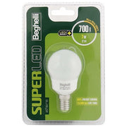 Beghelli Lampadina a Led Sfera 7W e14 3000k Superled Luce Calda 700Lumen