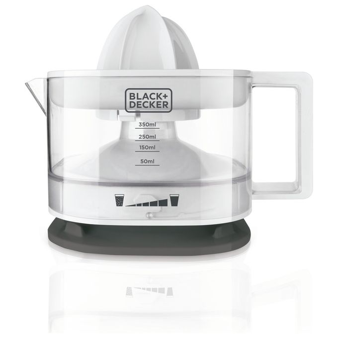 Black+Decker BXCJ25E Spremiagrumi Potenza 25 W Capacita' 0,35 L in Plastica Bianco