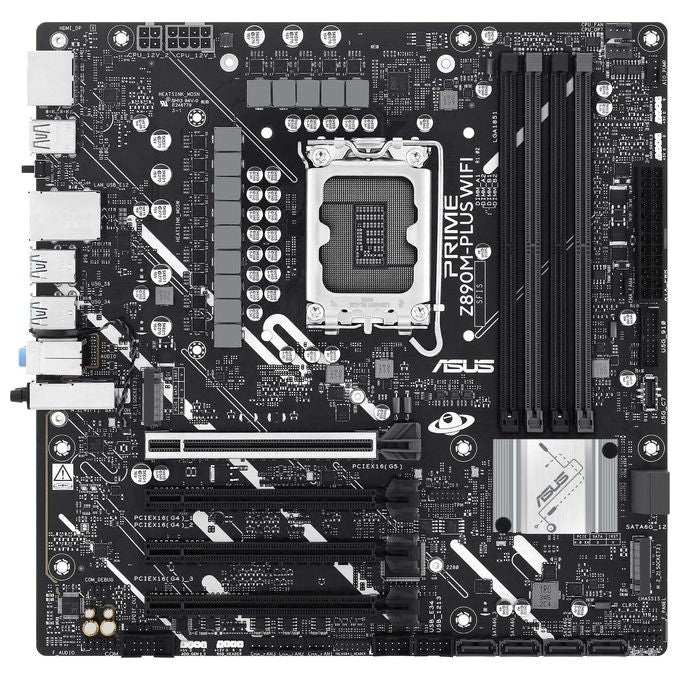 ASUS 90MB1J80-M0EAY0 PRIME Z890M-PLUS WIFI Scheda Madre Intel mATX DDR5 Wi-Fi 7 2.5GbE colore Nero