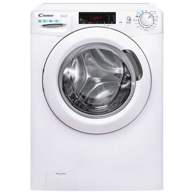 Candy CSS128TW4-11 Smart Lavatrice Frontale 8 Kg 1200 rpm Classe B NFC Trattamento Vapore (85x60x53 cm) colore Bianco