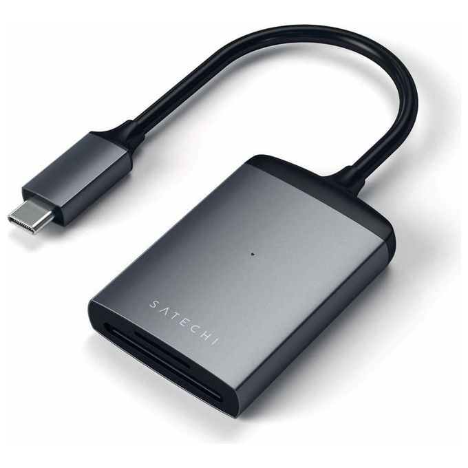 Satechi ST-TCU3CRM Lettore di Schede USB-C UHS-II MicroSD SD 312 Mbit-s colore Grigio