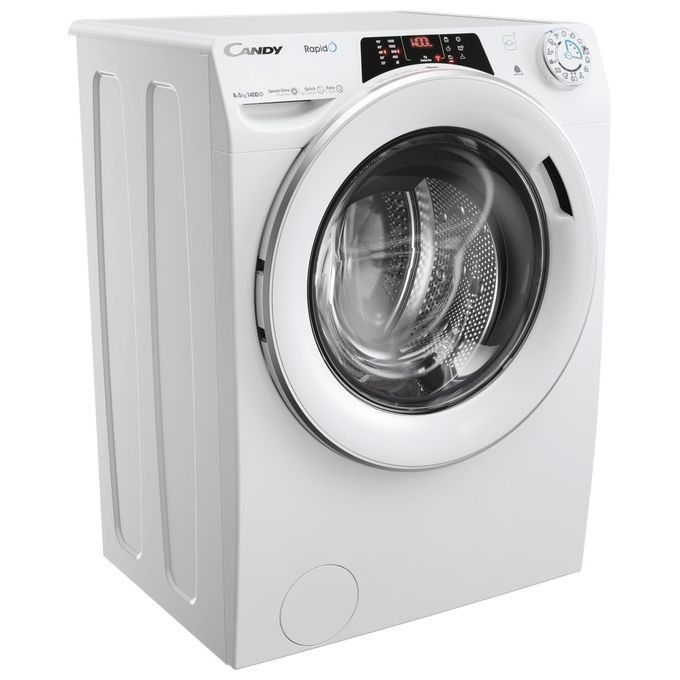 Candy ROW4854DWMST-1-S RapidÓ Lavasciuga Frontale 8-5 Kg 1400 rpm Classe D Wi-Fi Bluetooth Motore Inverter (85x60x53 cm) colore Bianco