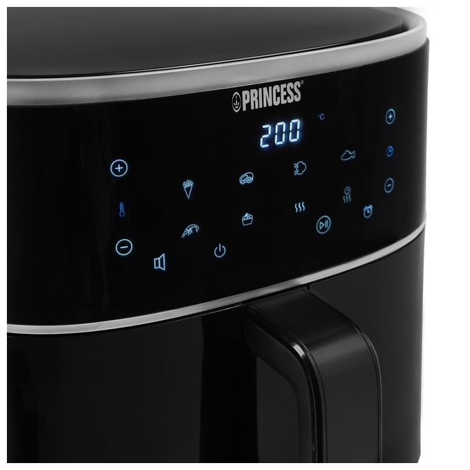 Princess 01.182244.01.001 Friggitrice ad aria 6 L 1500 W 6 programmi display LED touch colore Nero