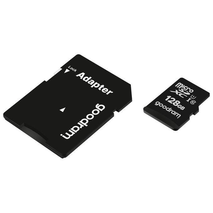 Goodram M1AA-1280R12 Scheda di Memoria MicroSDXC 128 GB UHS-I Classe 10 con Adattatore SD colore Nero