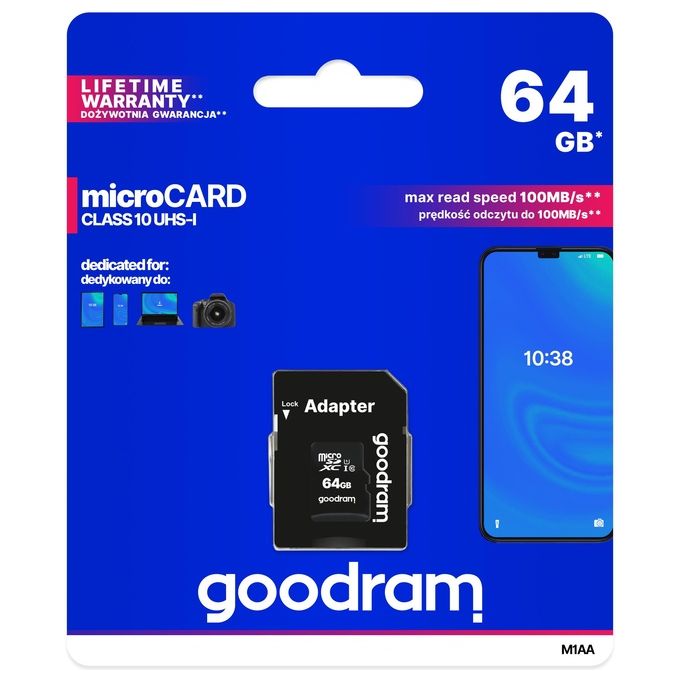 Goodram M1AA 64Gb MicroSDXC UHS-I Classe 10