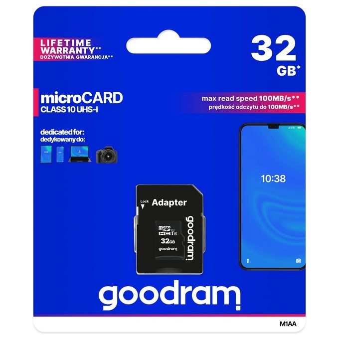 Goodram M1AA 32Gb MicroSDHC UHS-I Classe 10