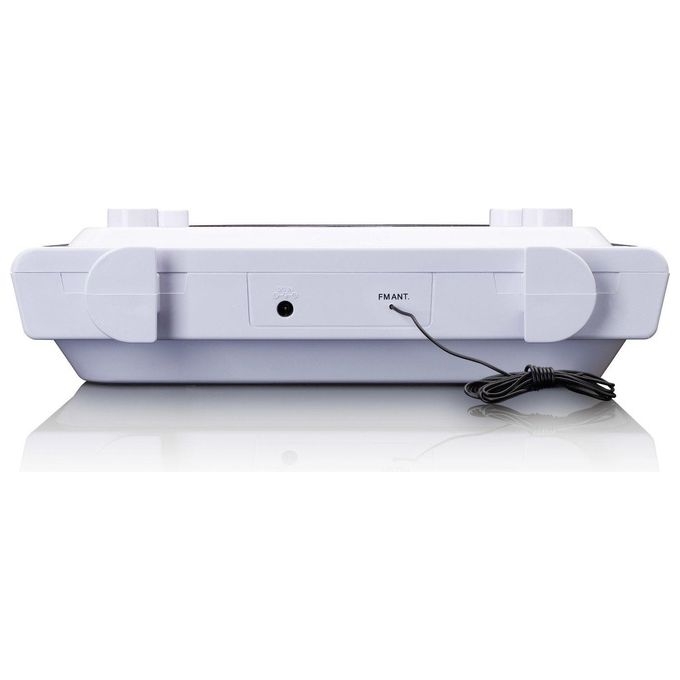 Lenco KCR-150 Radio da Cucina Digitale FM Bluetooth CD con Display LCD Alimentazione CC Telecomando Incluso colore Bianco