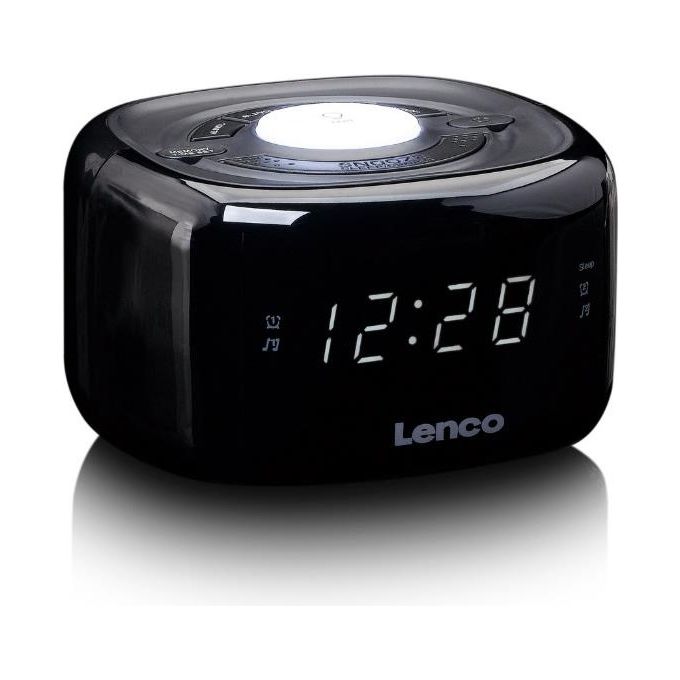 Lenco CR-12 Radiosveglia FM Nero