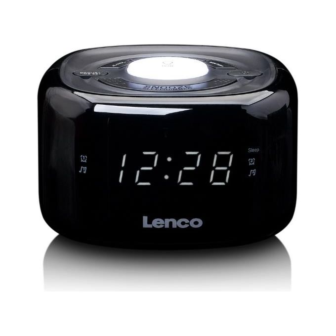 Lenco CR-12 Radiosveglia FM Nero